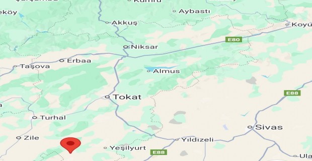Komşu Tokat’ta Gece Yarısı 4.0 Büyüklüğünde Deprem