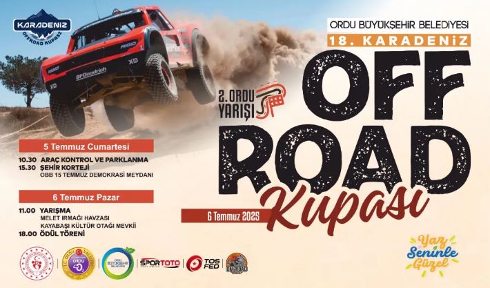 OFF-ROAD KARADENİZ KUPASI YARIŞLARI ORDU’DA