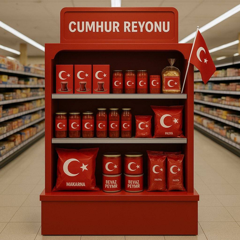 Türkiye genelindeki süpermarketlerde “Cumhur Reyonu” kurulacak.